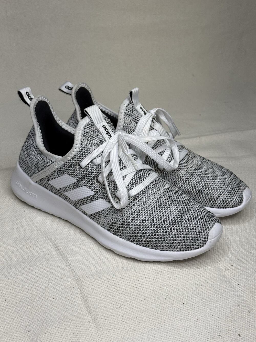 Adidas Women's Cloudfoam Pure DB0695 Gray Running Shoes Sneakers Size 5
